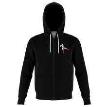 Load image into Gallery viewer, Captain Planet Longest Trip Zip-Up Hoodie (Black)