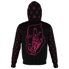 Load image into Gallery viewer, Pussyclops Clastic Zip-Up Hoodie