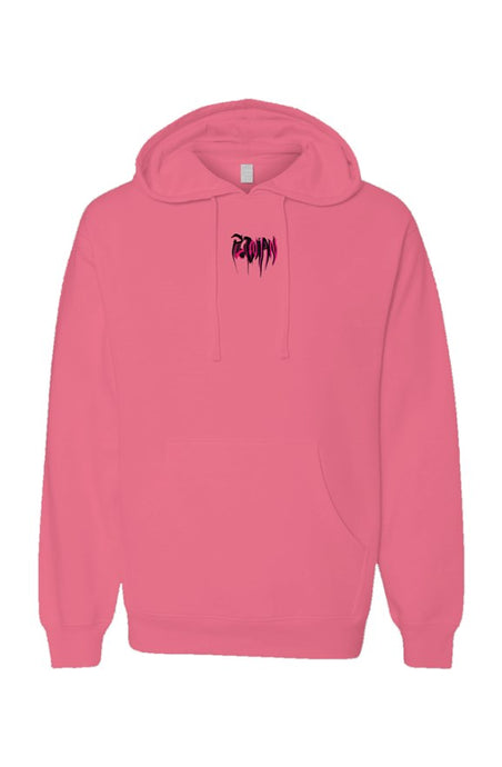 Plutonian Embroidered Logo - Pink Neon Pullover Hoodie