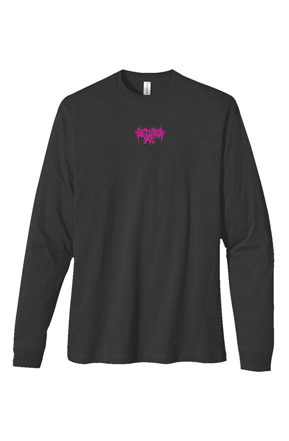 Plutonian Embroidered Heavyweight Long Sleeve (Pink)