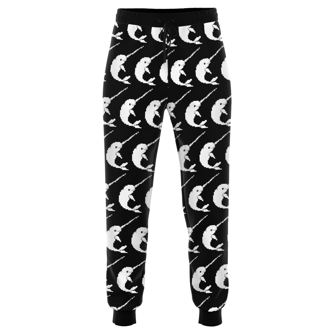 8bit Narwhal Pattern Joggers