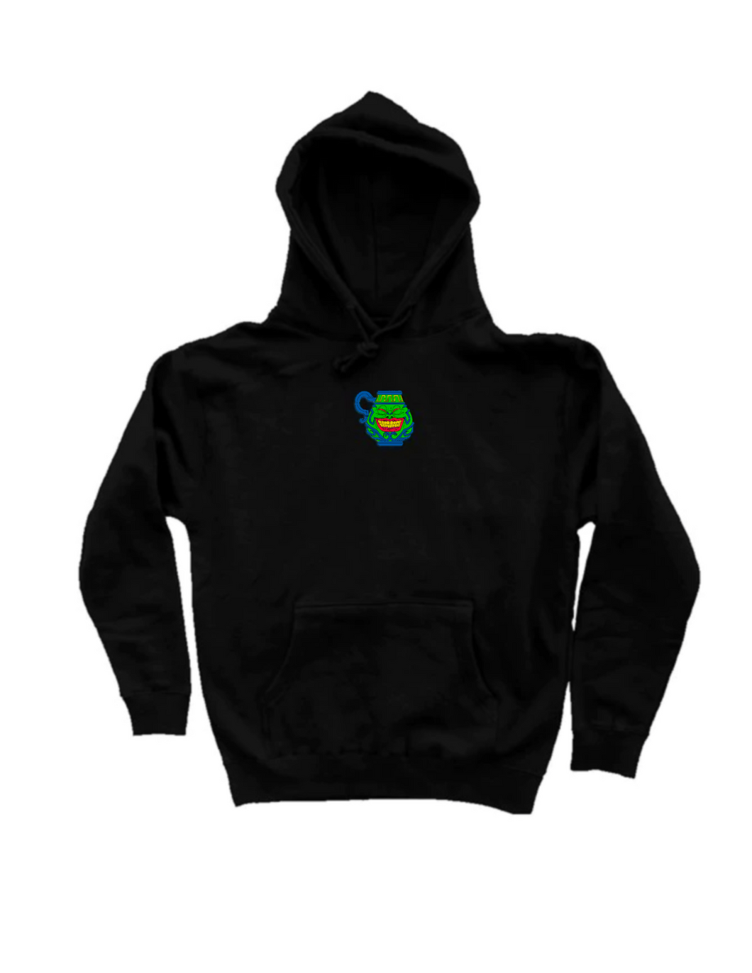POT OF GREED! (Embroidered Pullover Hoodie) Black