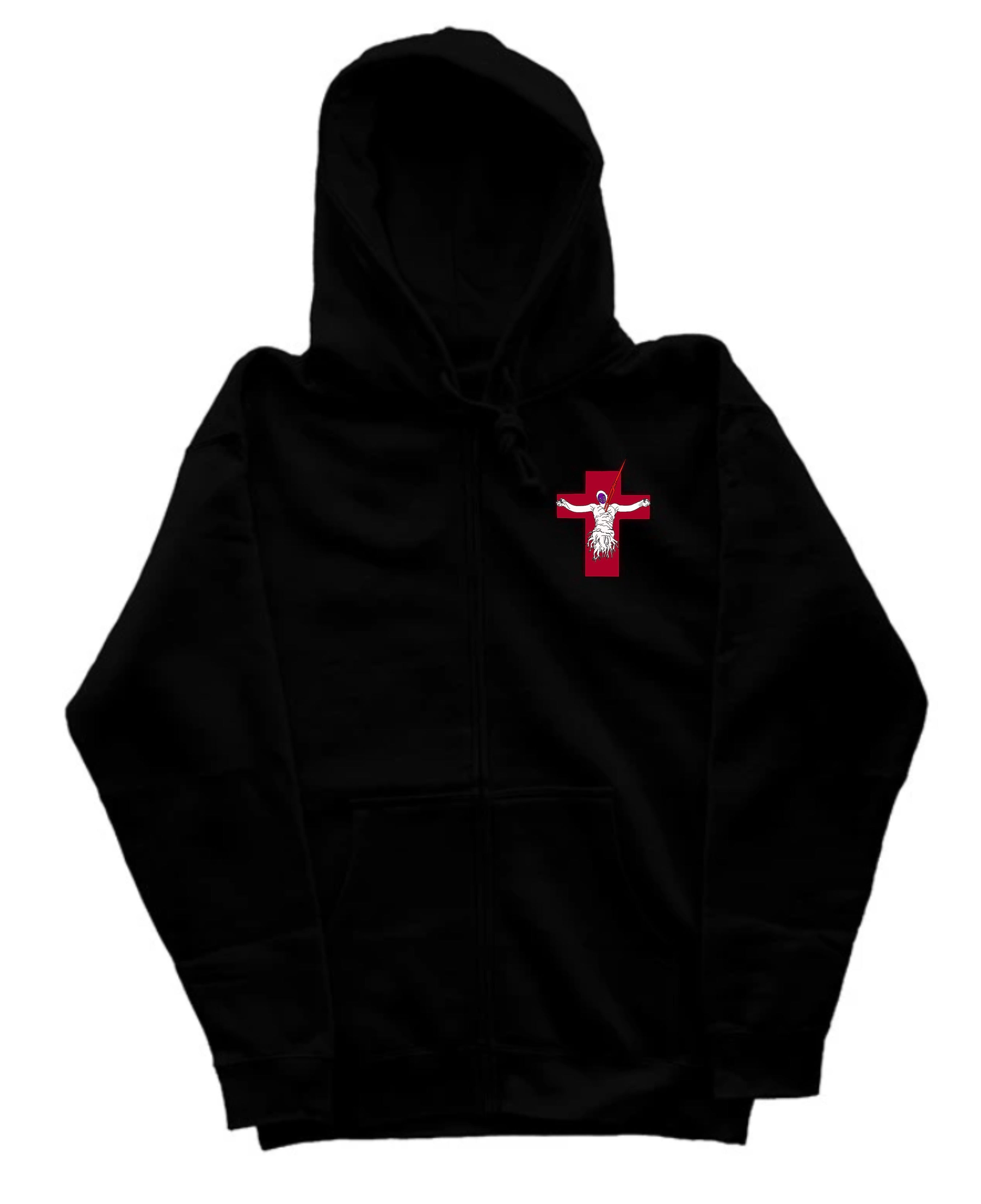 LILITH ADDICTIONS Zip-Up Hoodie (EMBROIDERED LOGO/PRINT ON BACK ...